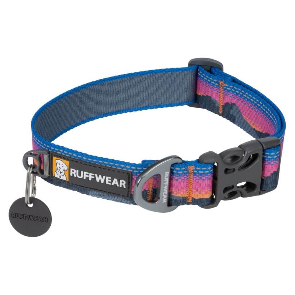 Ruffwear Crag Collar in the Alpine Dusk pattern