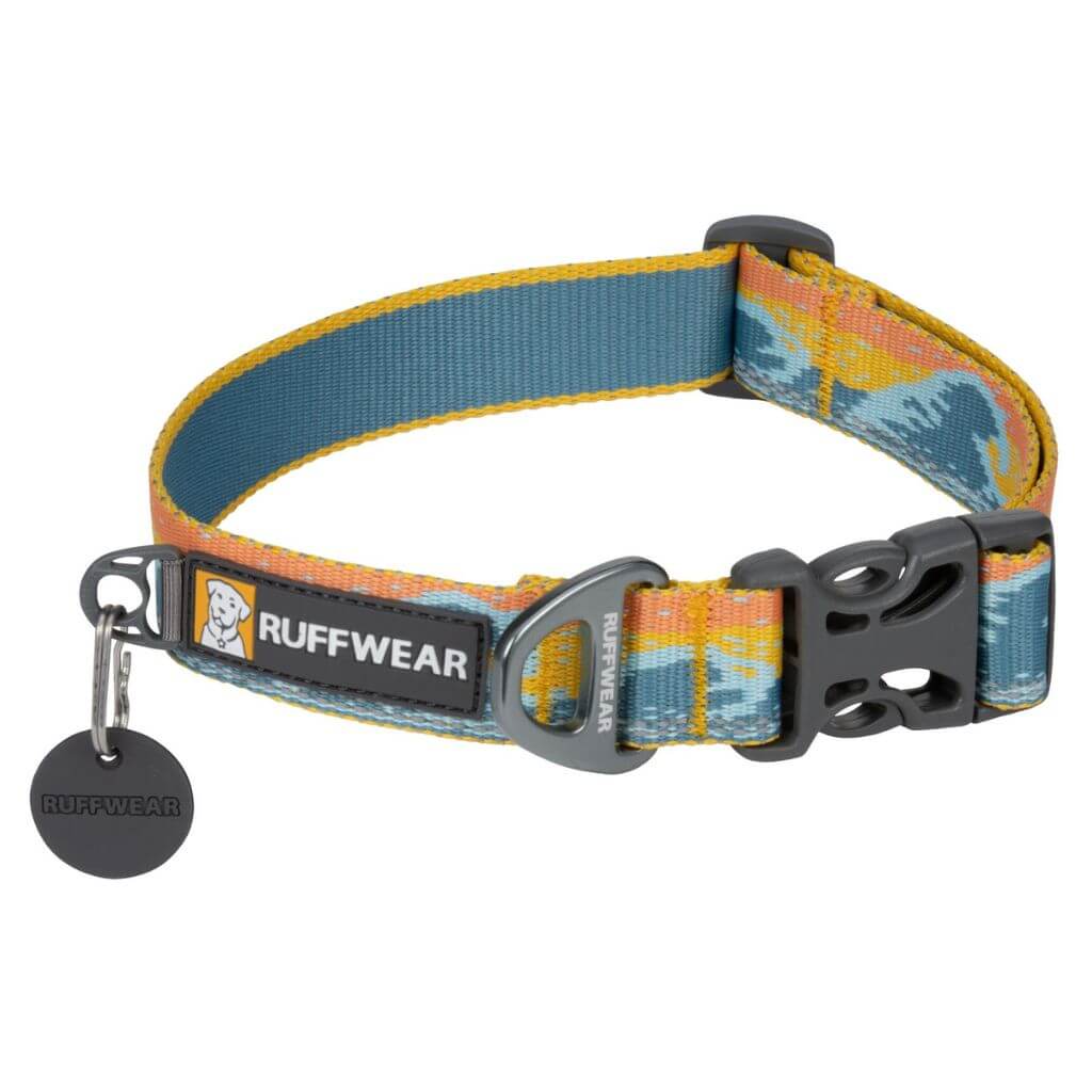 Ruffwear Crag Collar in the Alpine Dusk pattern