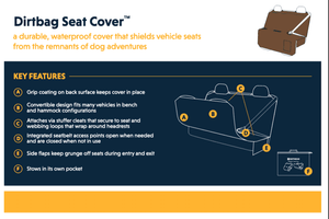 NEW Design! Dirtbag Car Seat Cover