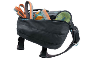 Ruffwear Front Range Dog Pack in Grey showing the side pockets