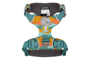 Front Range Dog Harness showing it from the top with a Beacon Light attached