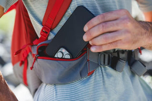 Ruffwear Hitch Hiker Backpack close up of waist pocket