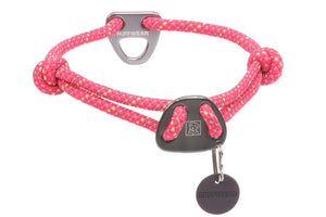 Ruffwear Knot-a-Collar Rope Dog Collar in Fireweed Pink