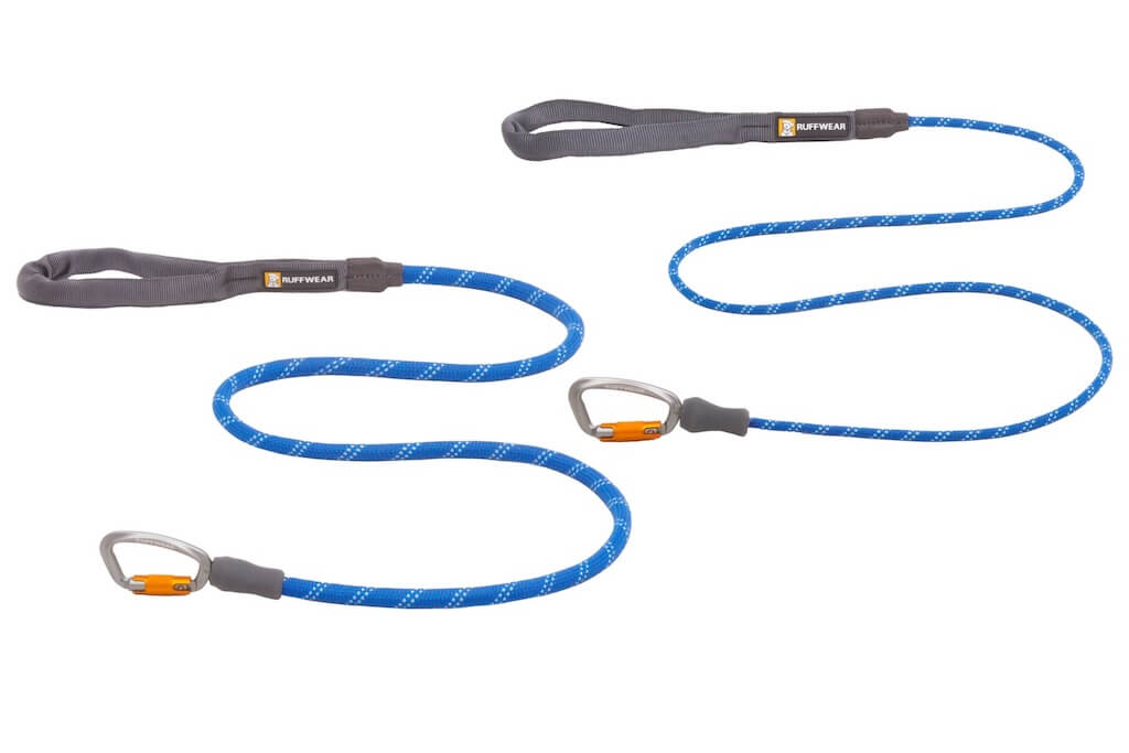 NEW 2025 DESIGN! Ruffwear Knot-a-Leash Rope Dog Lead - Reflective & Locking Carabiner
