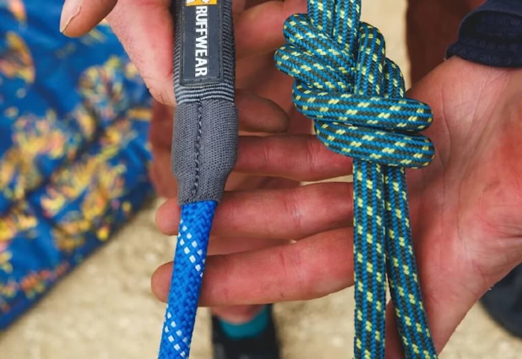 NEW 2025 DESIGN! Ruffwear Knot-a-Leash Rope Dog Lead - Reflective & Locking Carabiner