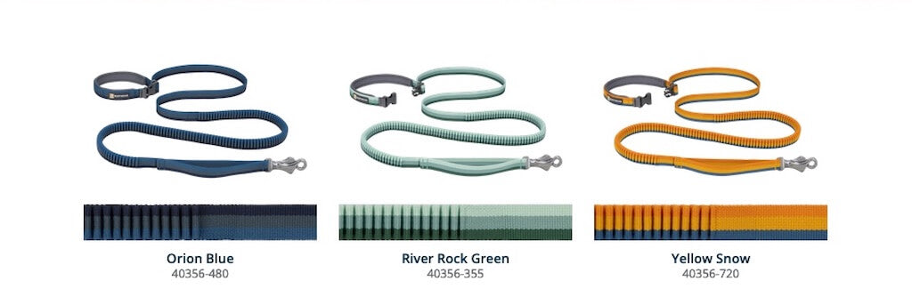 Ruffwear Roamer Dog Leash (Bungee) - Hand-Held or Waist-Worn