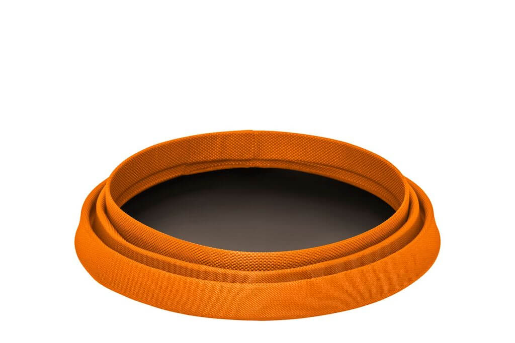 Ruffwear Bivy Bowl in Salamander Orange flat