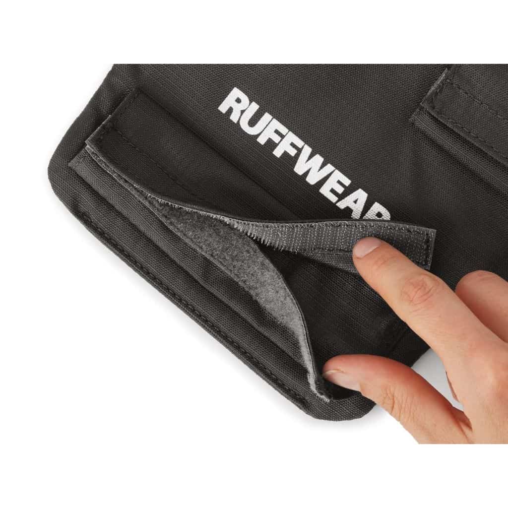 Ruffwear Brush Guard Close-up showing the Velcro closures