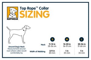 Top Rope Dog Collar - V-Ring Stays at Top of Neck