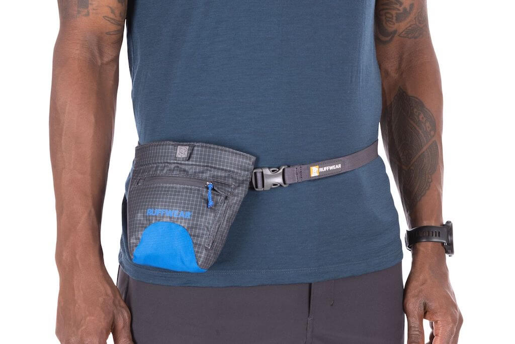 Ruffwear Treat Trader Dog Treat Pouch wear with a belt
