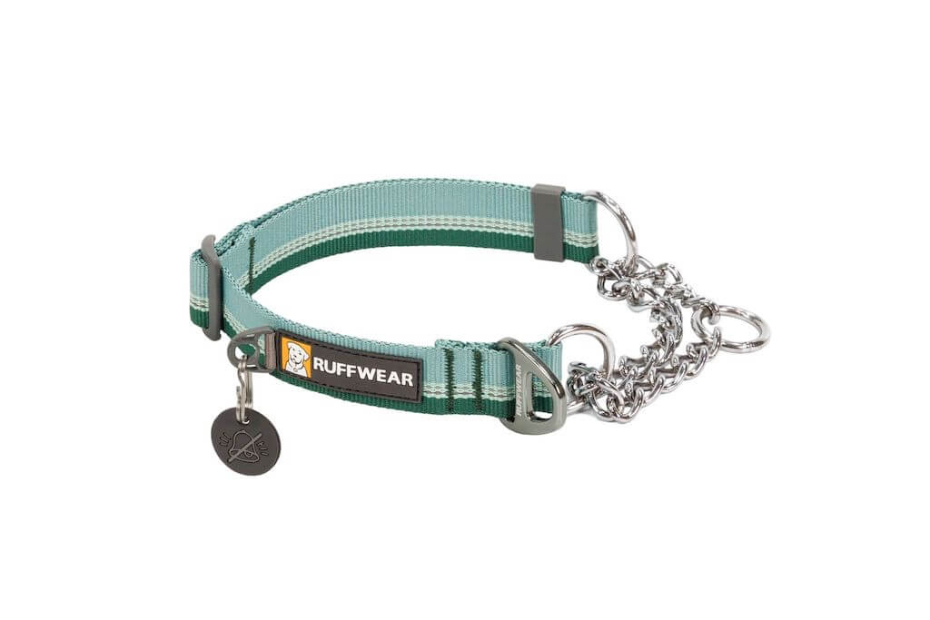 Ruffwear Chain Reaction Dog Collar in River Rock Green