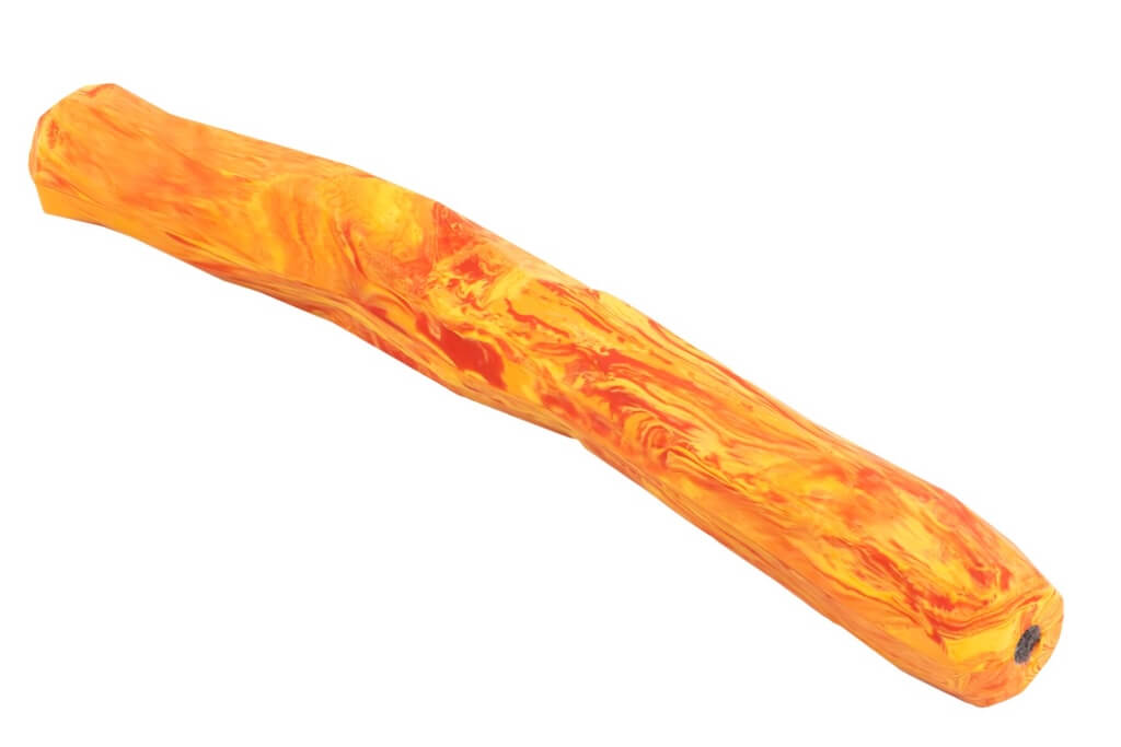 Ruffwear Gnawt-a-Stick Dog Toy in Salamander Orange