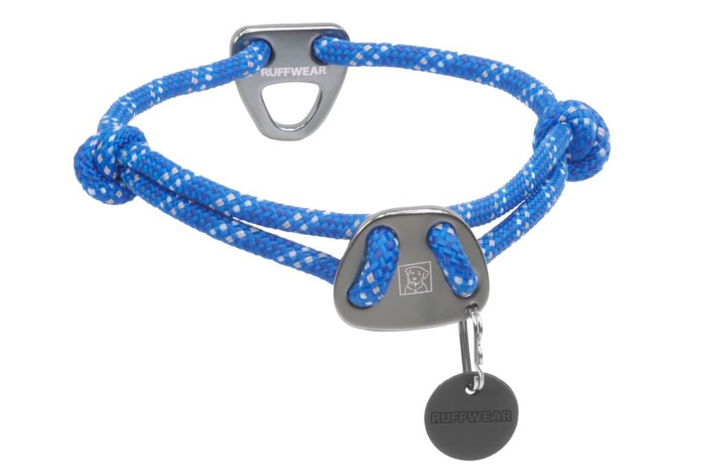 Ruffwear Knot-a-Collar Rope Dog Collar in Blue Pool