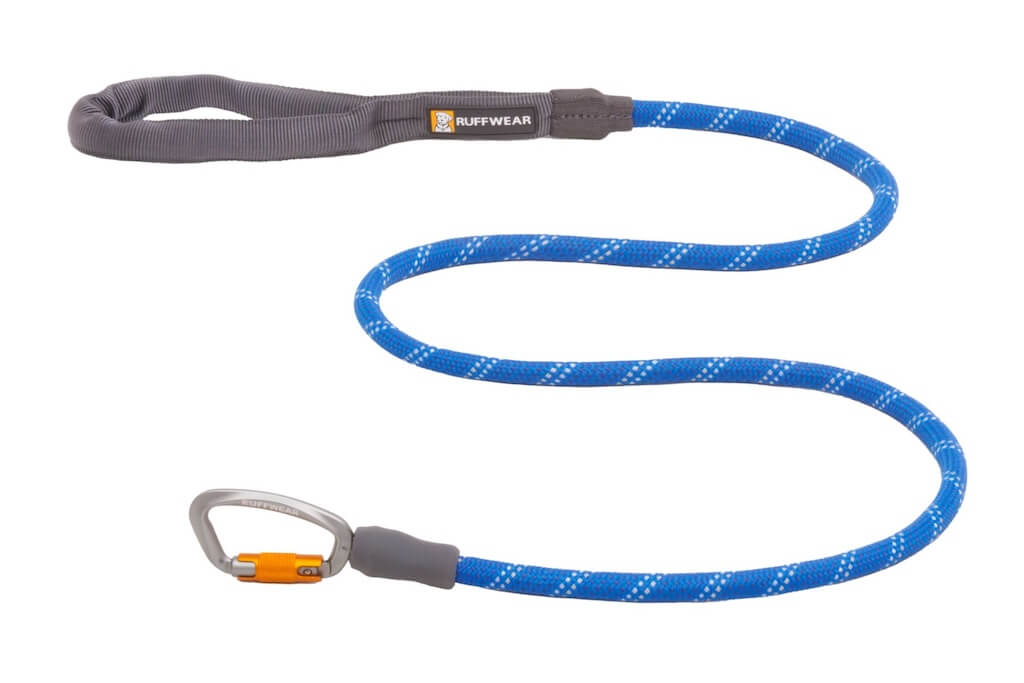 NEW DESIGN! Ruffwear Knot-a-Leash Rope Dog Lead - Reflective with Locking Carabiner