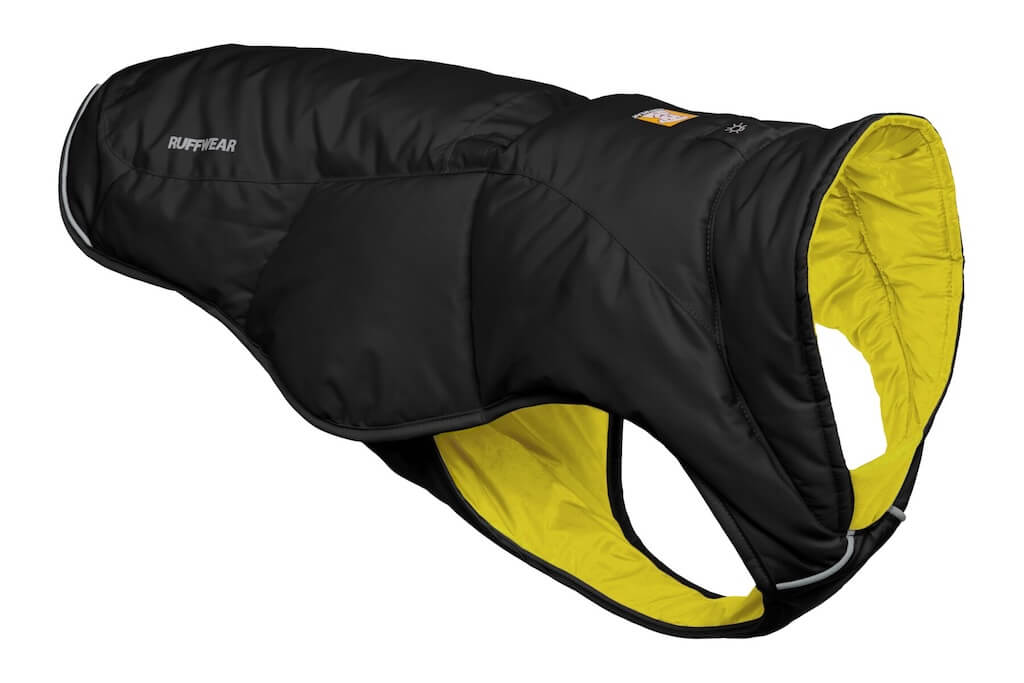 Ruffwear Quinzee Dog Coat in Obsidian Black