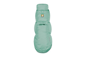 Ruffwear Quinzee Dog Coat in River Rock Green top view