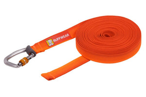 Ruffwear Rogue Long Line dog leash in Blaze Orange
