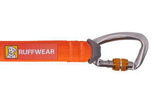 Ruffwear Rogue Long Line dog leash close up of the locking carabiner