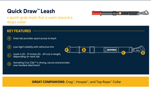 Quick Draw - Leash Can Be Worn Around Collar